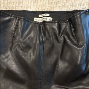 Abercrombie & Fitch Midnight Black Leather leggings